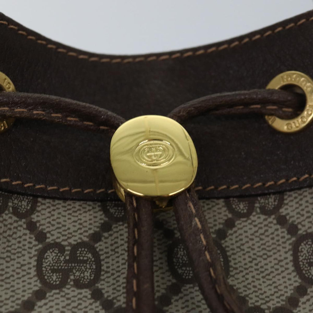 GUCCI GG Supreme Web Sherry Line Shoulder Bag PVC Beige 164 02 034 ar12279