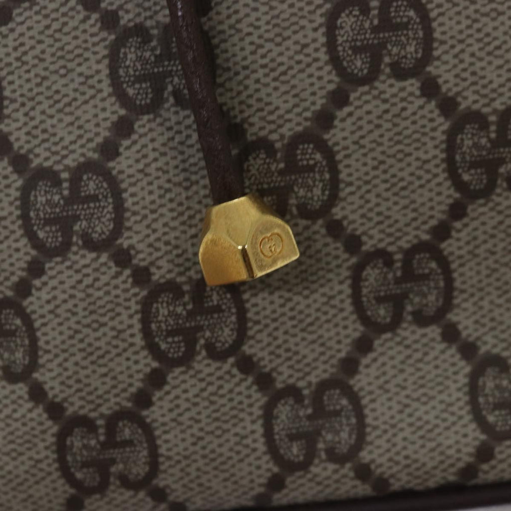 GUCCI GG Supreme Web Sherry Line Shoulder Bag PVC Beige 164 02 034 ar12279