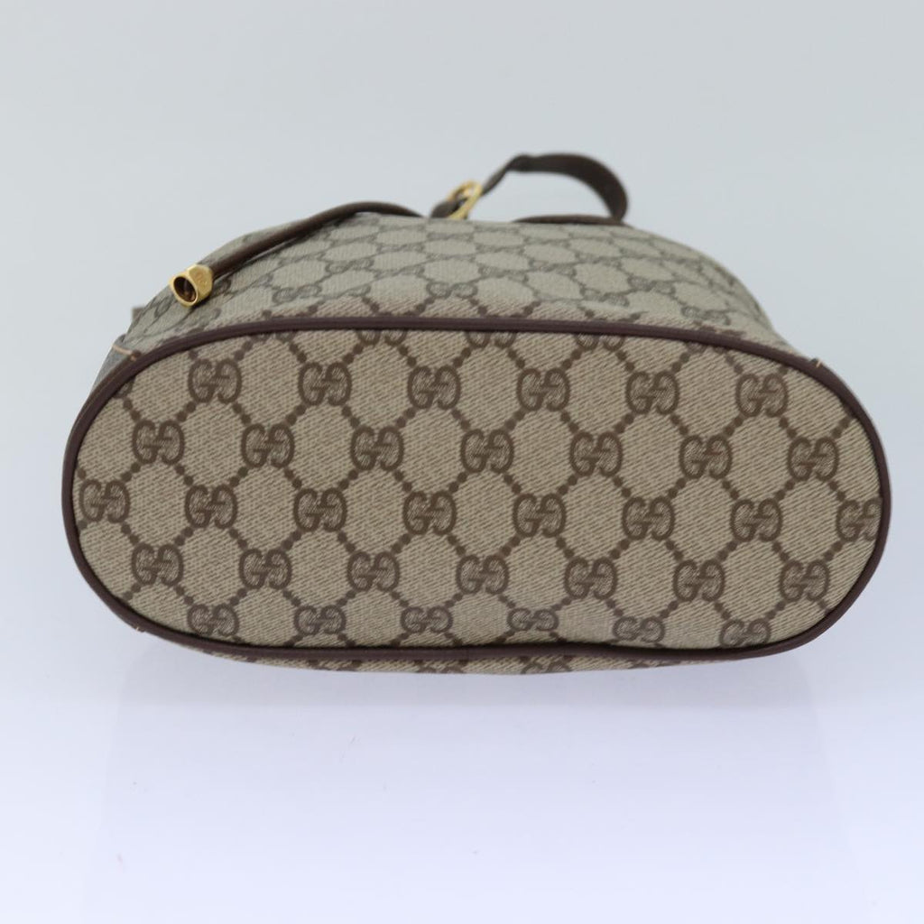 GUCCI GG Supreme Web Sherry Line Shoulder Bag PVC Beige 164 02 034 ar12279