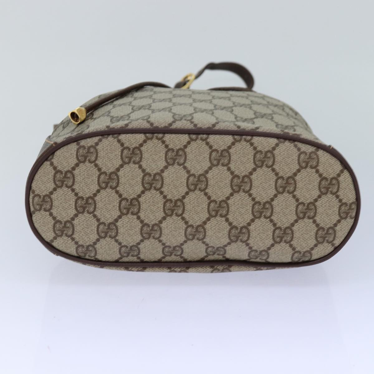 GUCCI GG Supreme Web Sherry Line Shoulder Bag PVC Beige 164 02 034 ar12279