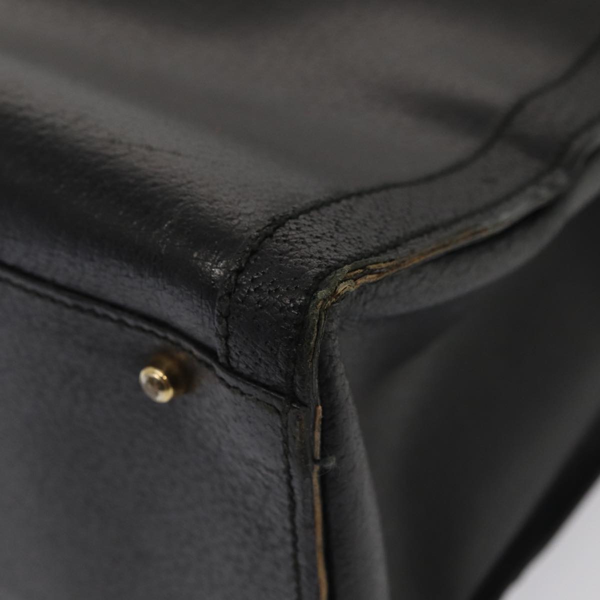 GUCCI Bamboo Hand Bag Leather Black 002 2853 0260 0 ar12297