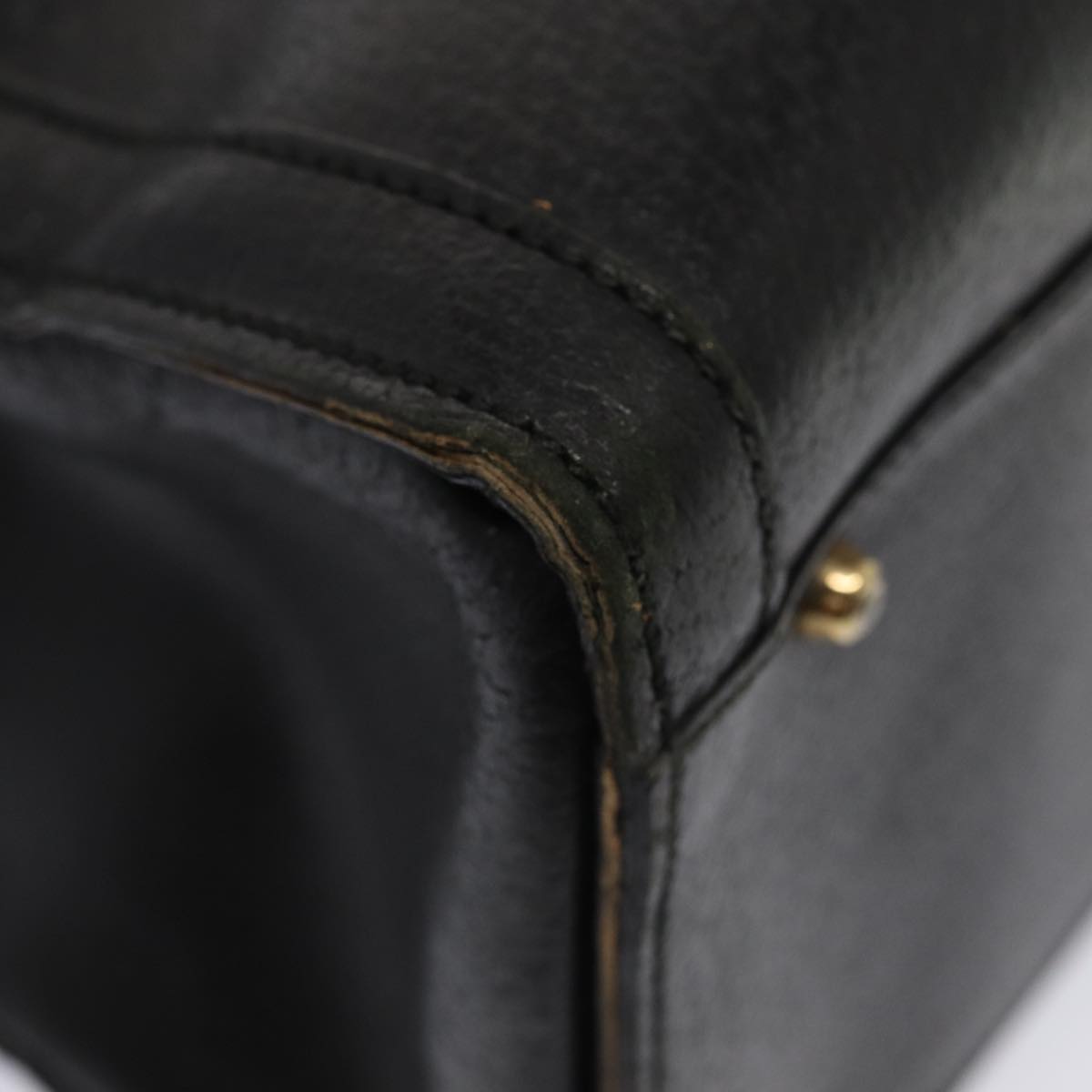 GUCCI Bamboo Hand Bag Leather Black 002 2853 0260 0 ar12297
