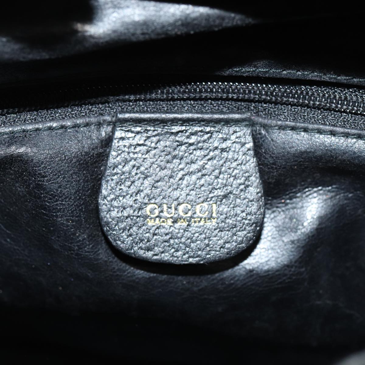 GUCCI Bamboo Hand Bag Leather Black 002 2853 0260 0 ar12297