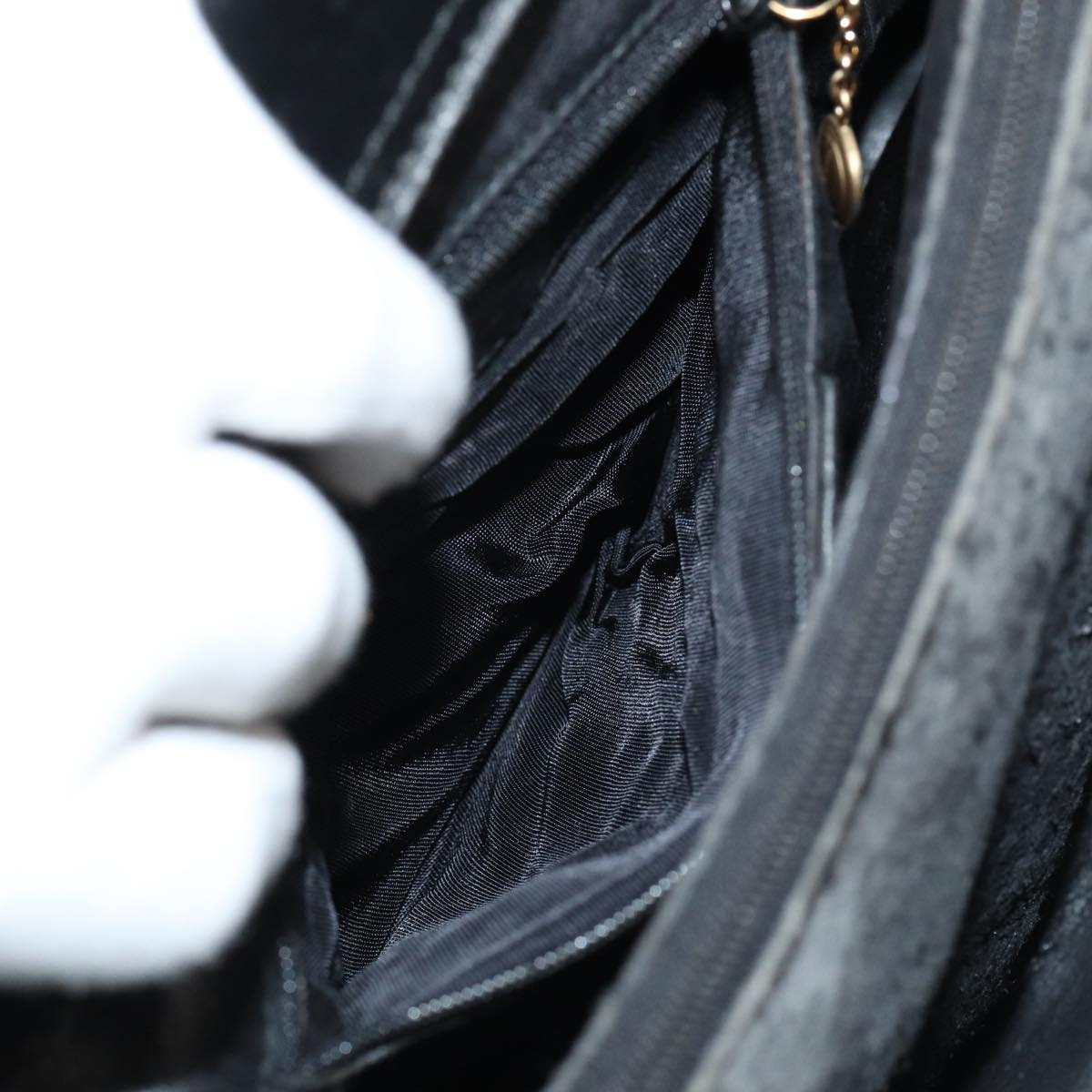 GUCCI Bamboo Hand Bag Leather Black 002 2853 0260 0 ar12297