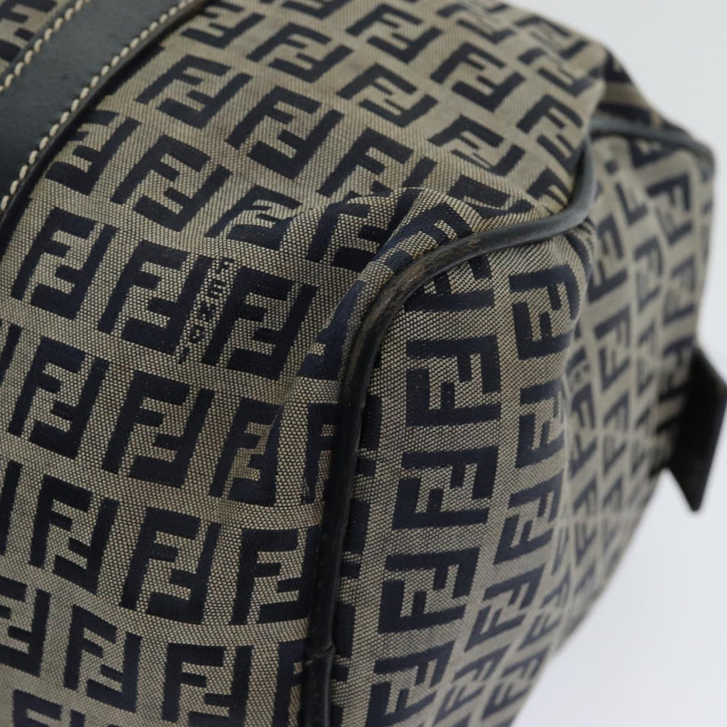 FENDI Zucchino Canvas Hand Bag Navy ar12302