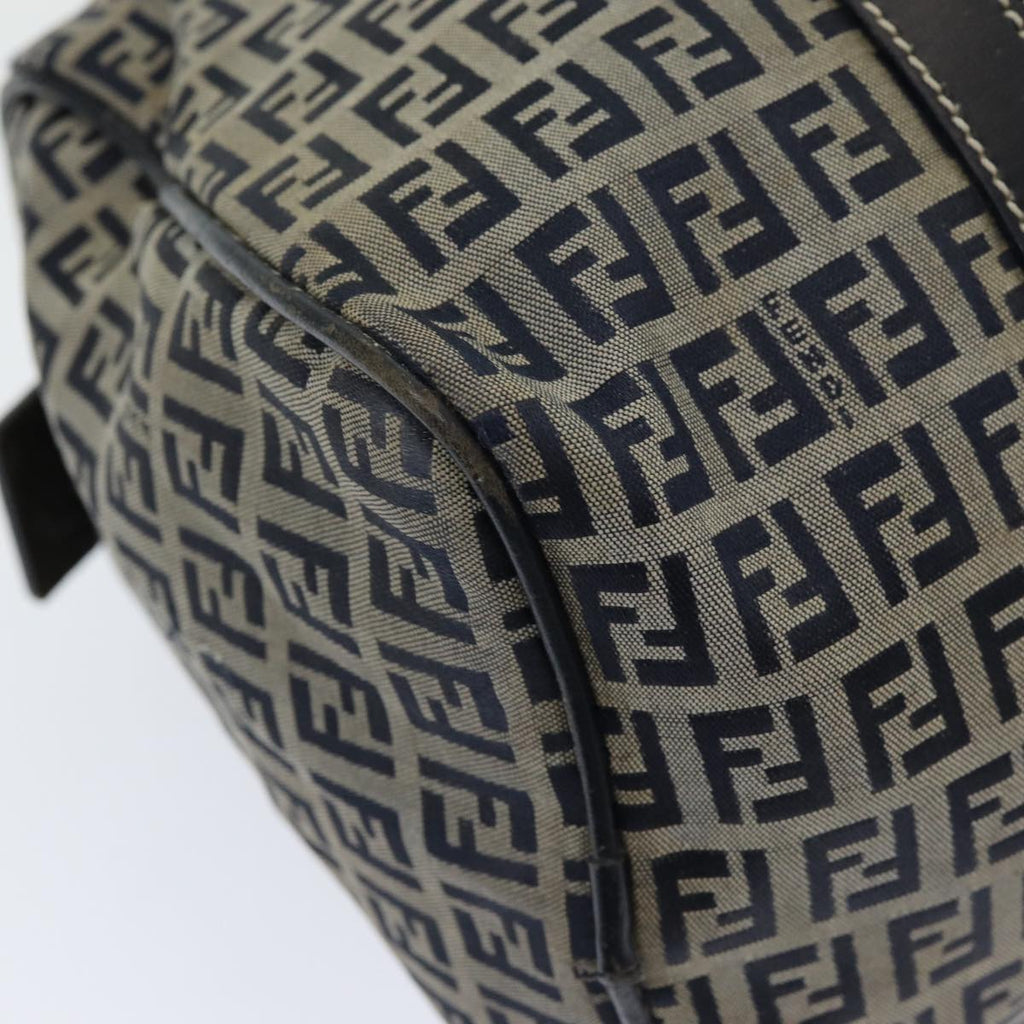 FENDI Zucchino Canvas Hand Bag Navy ar12302