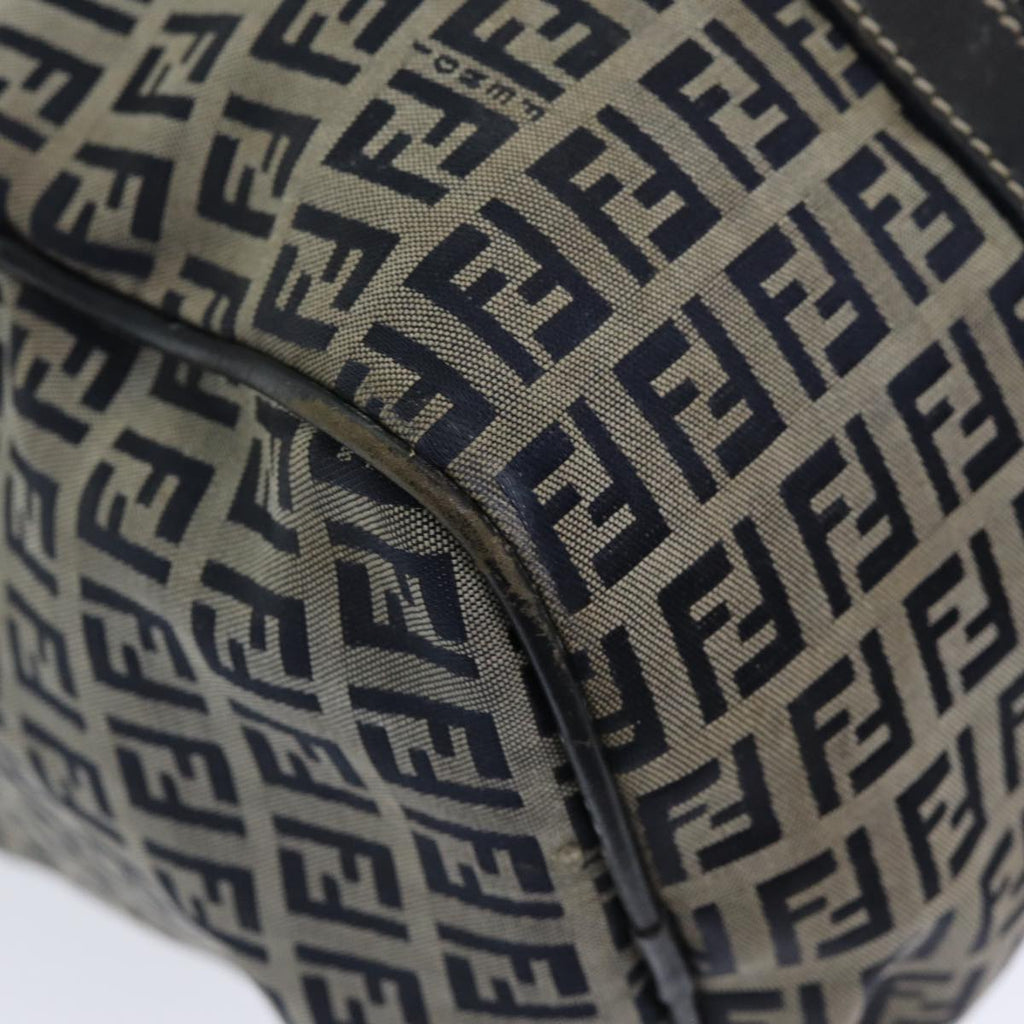 FENDI Zucchino Canvas Hand Bag Navy ar12302