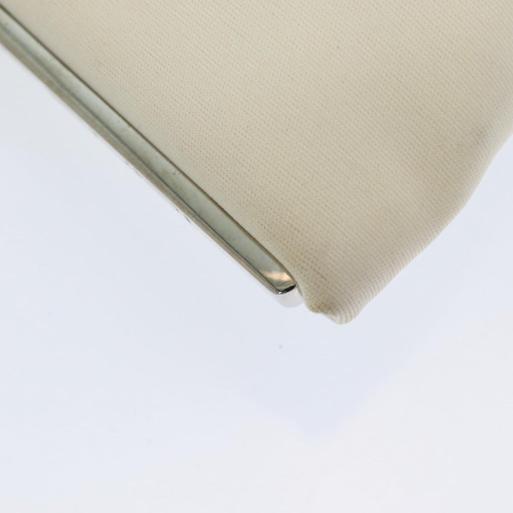 FENDI Shoulder Bag Nylon White Silver ar12395