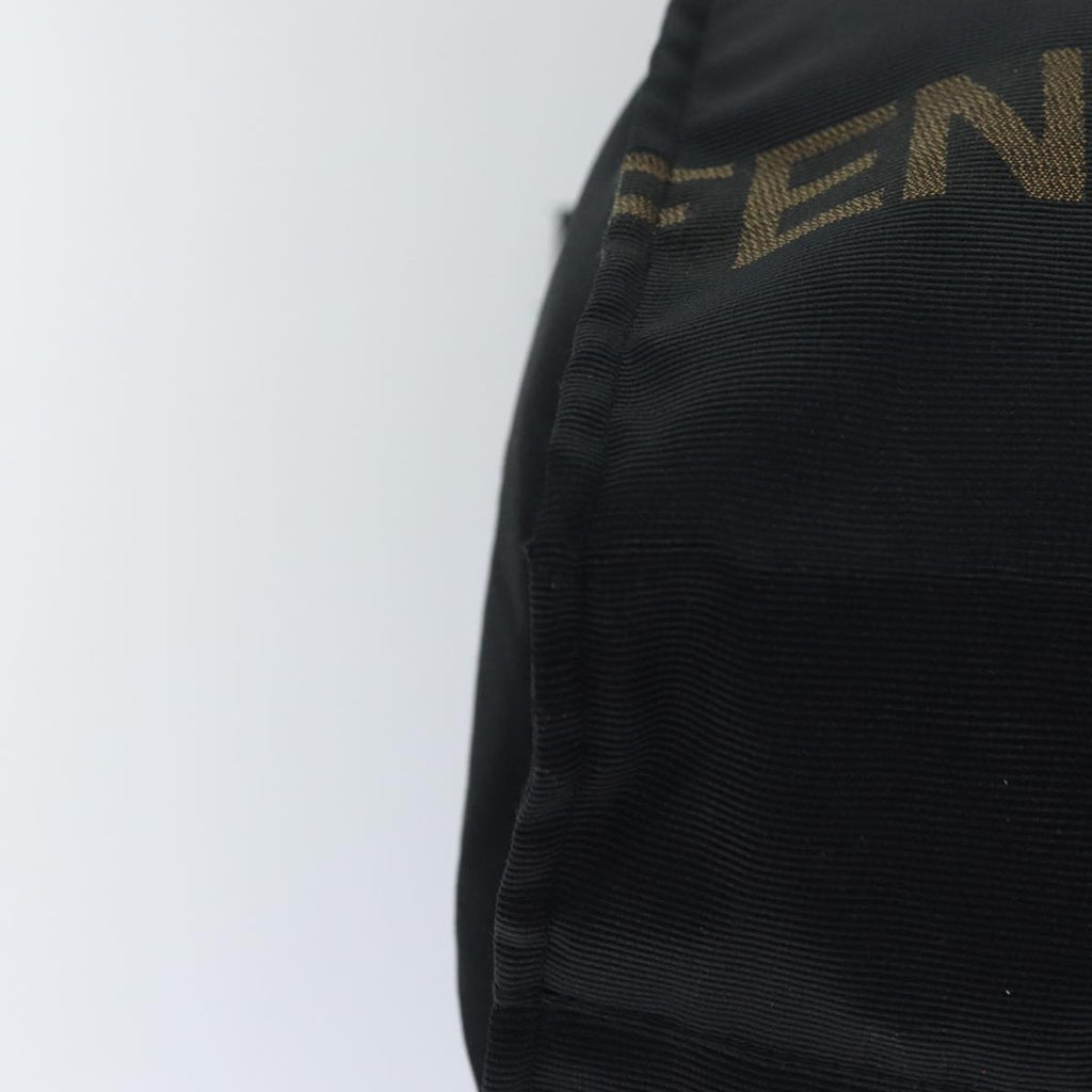 FENDI Tote Bag Nylon Black Gold ar12397