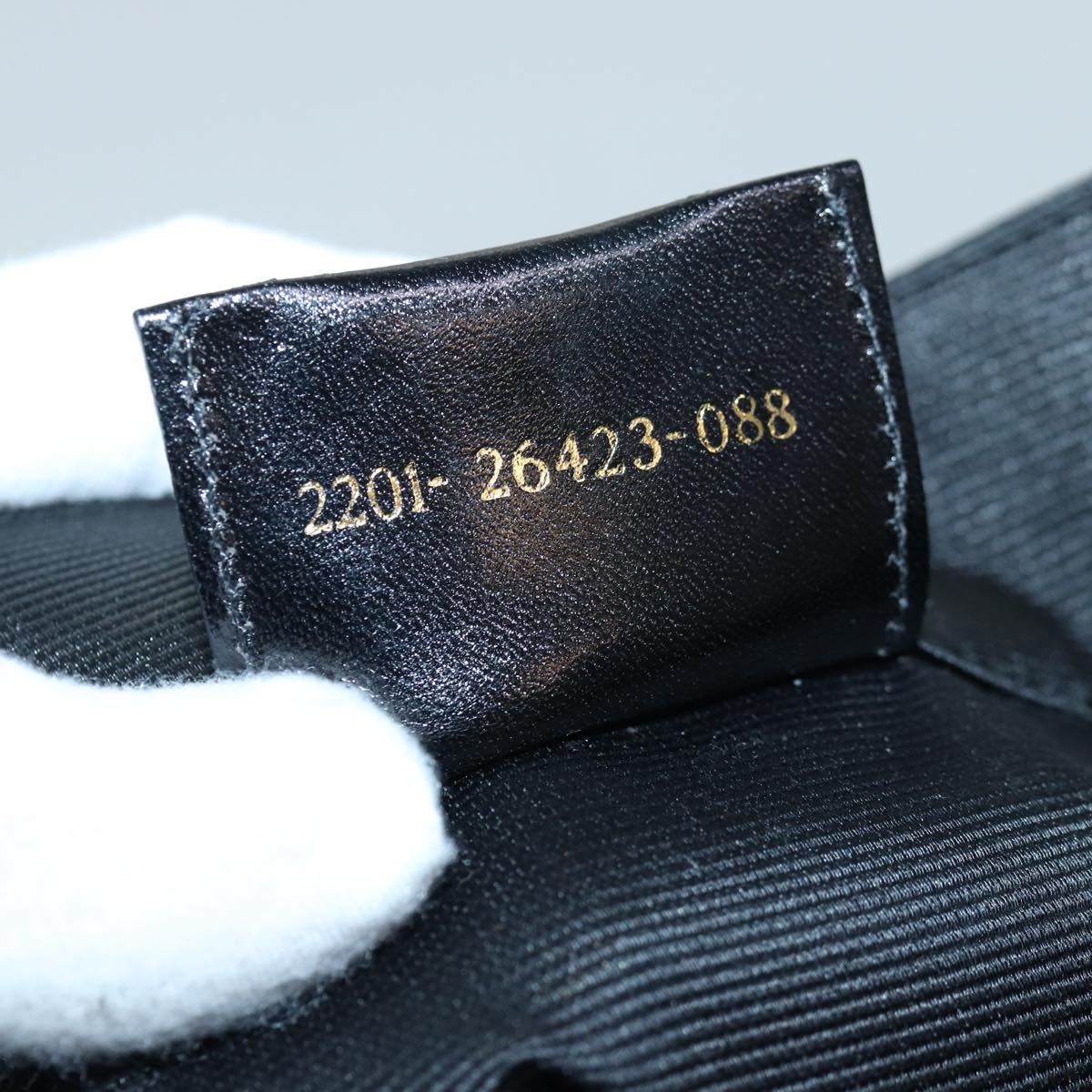FENDI Tote Bag Nylon Black Gold ar12397