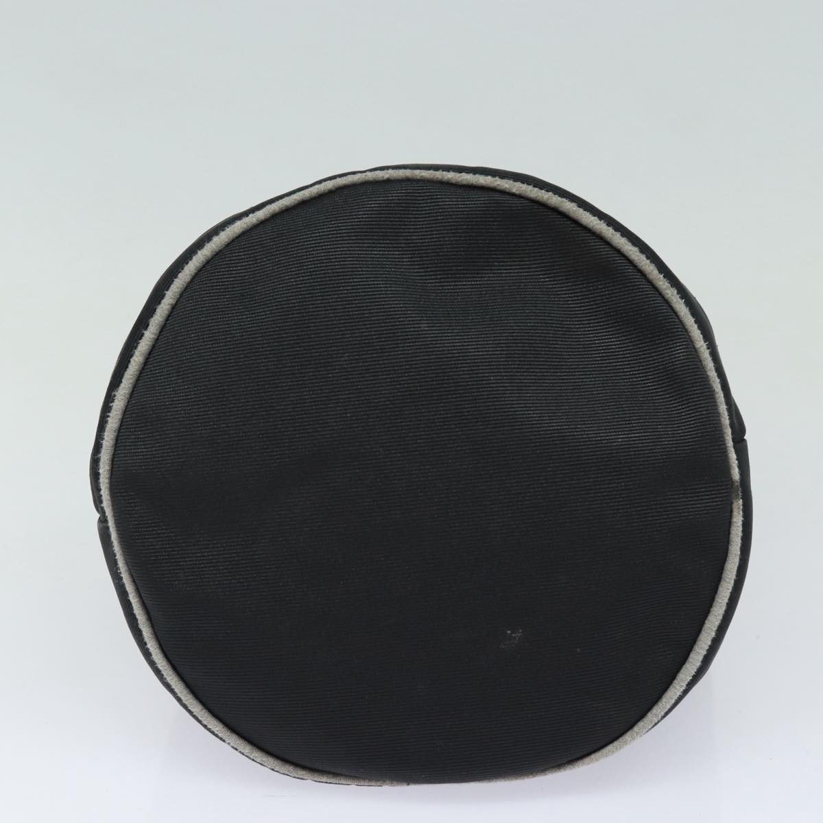 FENDI Hand Bag Nylon Black Gold ar12398
