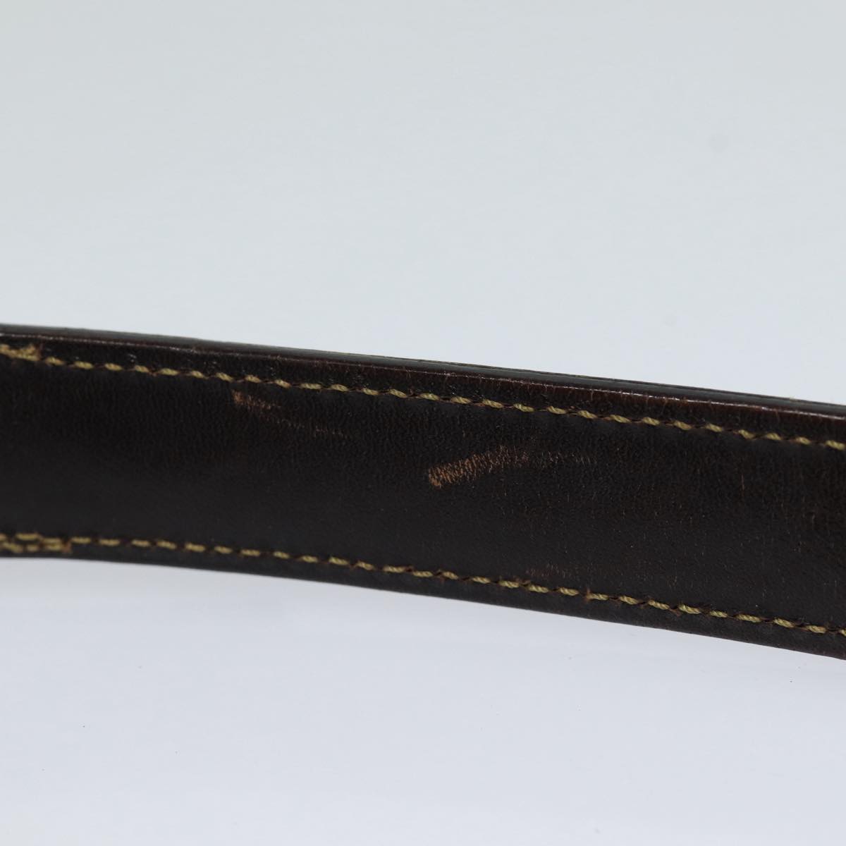 FENDI Zucca Canvas Shoulder Bag Brown Black gold ar12413