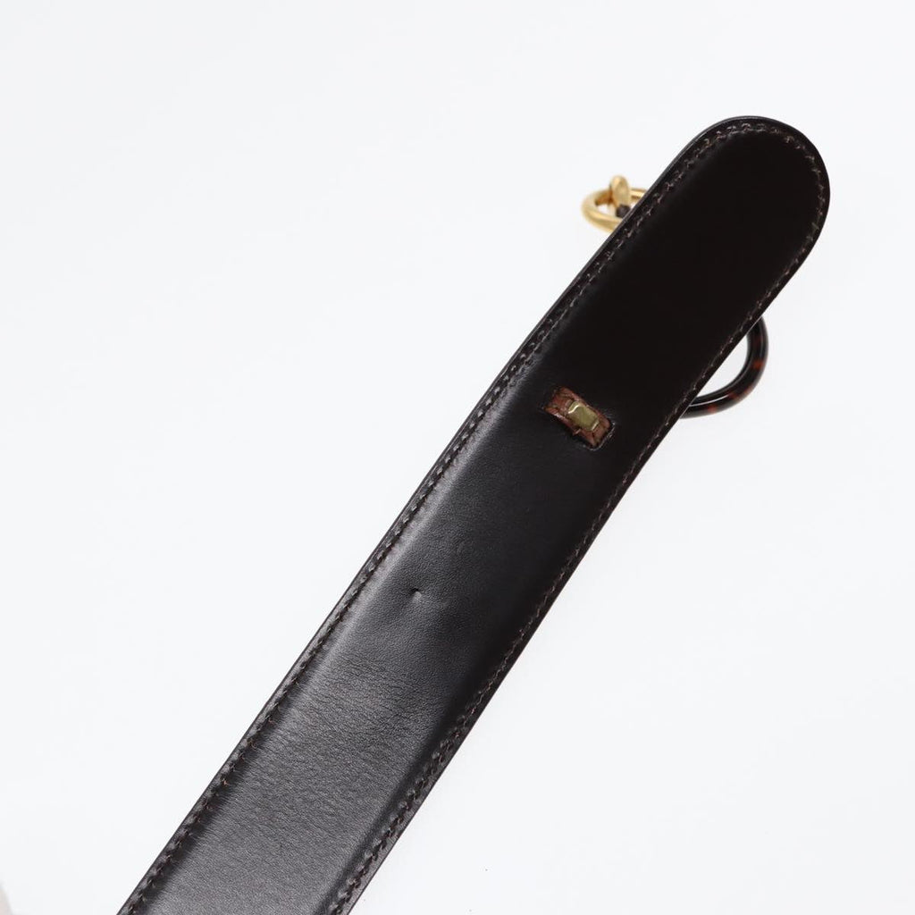 GUCCI Horsebit Belt Leather 30.3"" Brown 1417 51 1766 85 34 ar12425