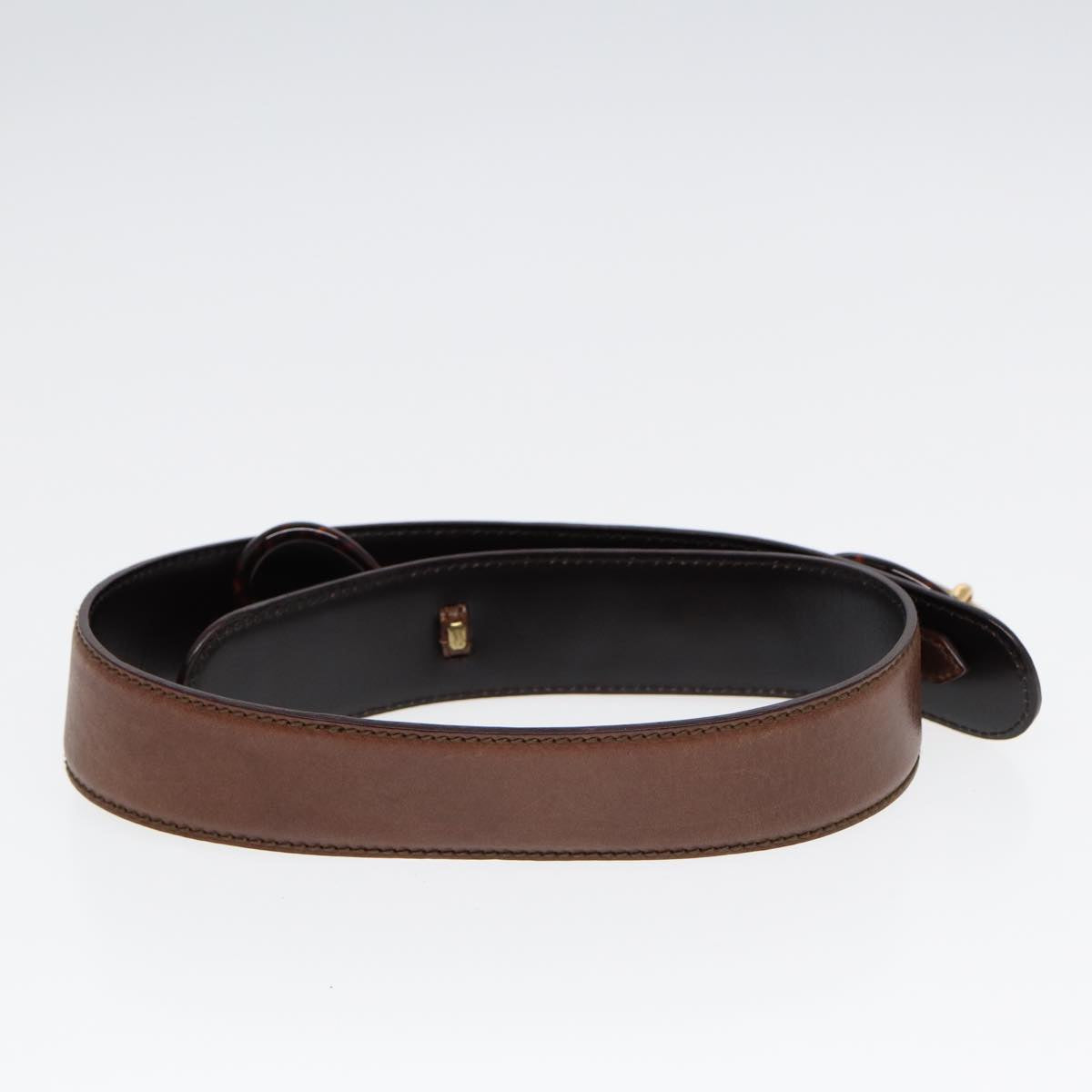 GUCCI Horsebit Belt Leather 30.3"" Brown 1417 51 1766 85 34 ar12425