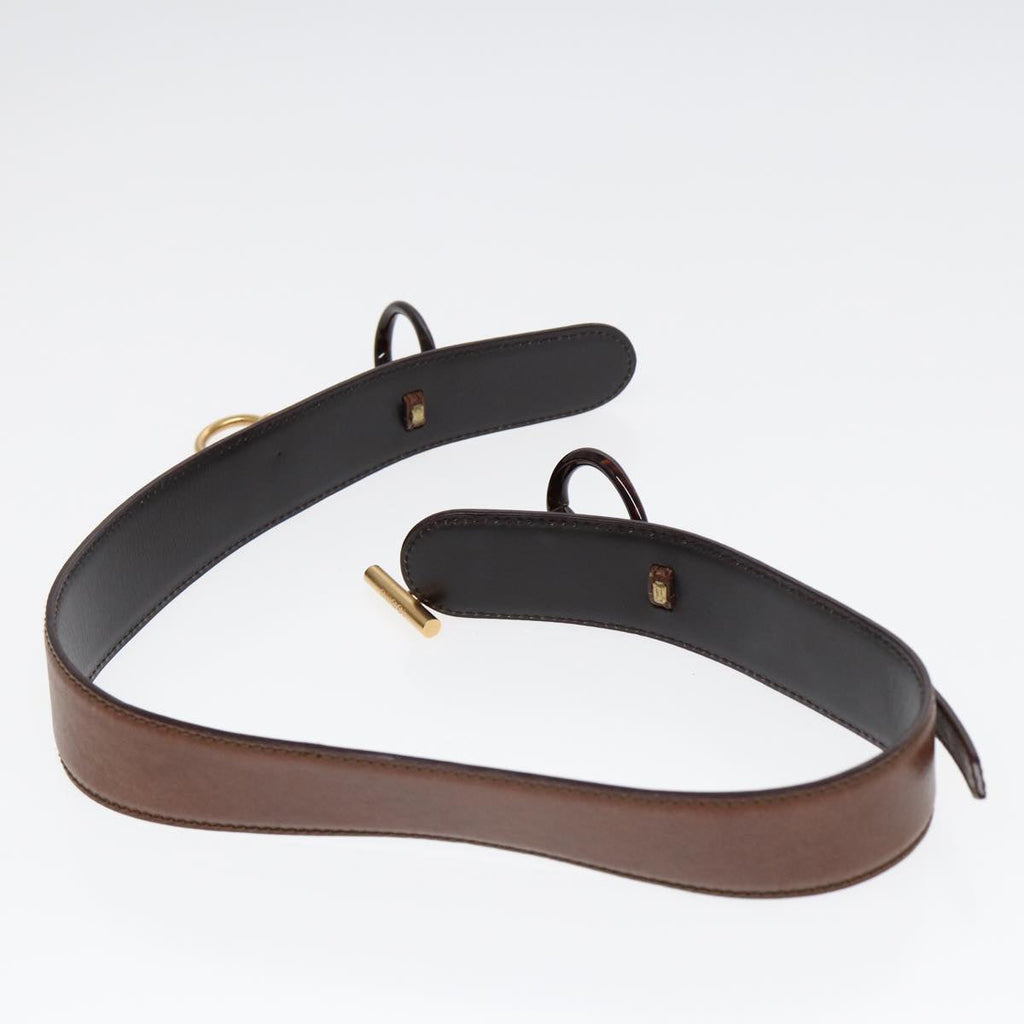 GUCCI Horsebit Belt Leather 30.3"" Brown 1417 51 1766 85 34 ar12425