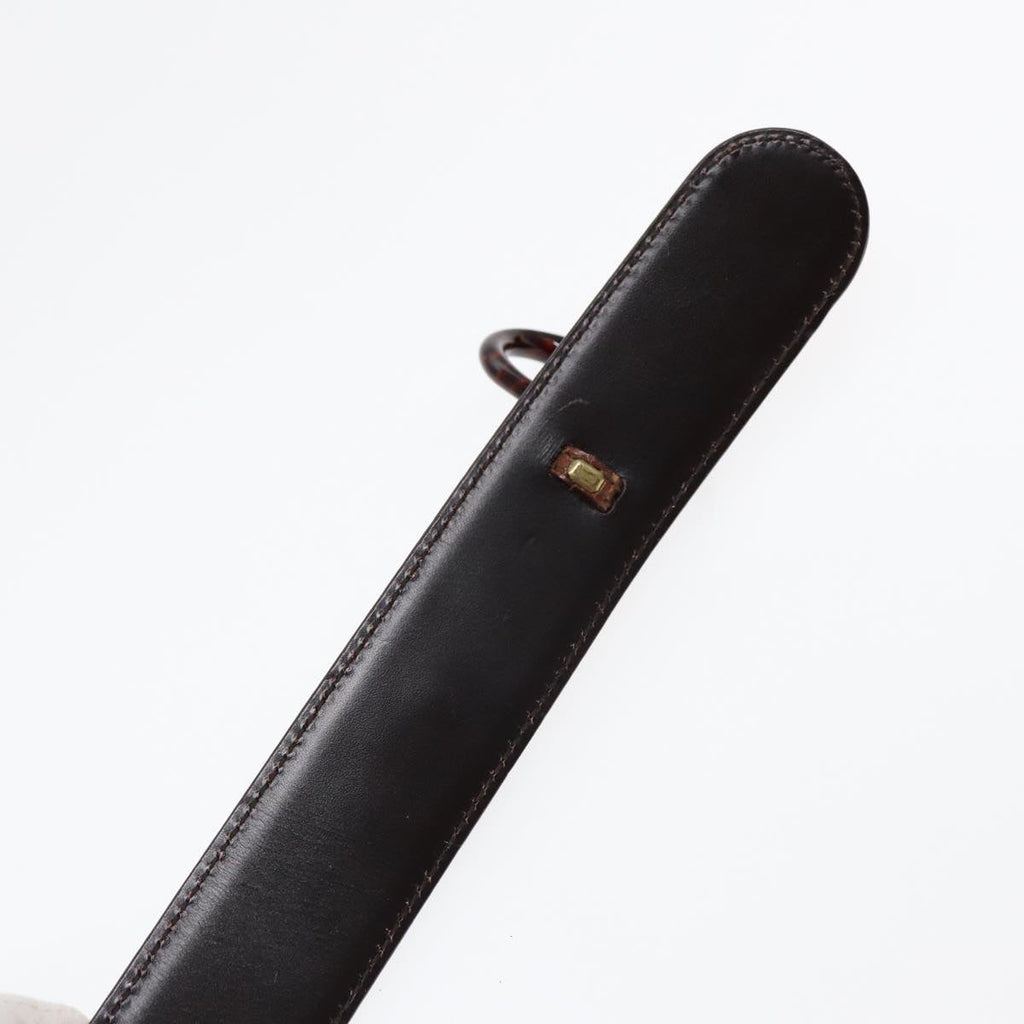 GUCCI Horsebit Belt Leather 30.3"" Brown 1417 51 1766 85 34 ar12425