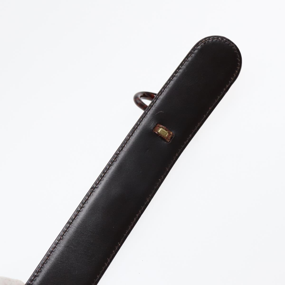 GUCCI Horsebit Belt Leather 30.3"" Brown 1417 51 1766 85 34 ar12425