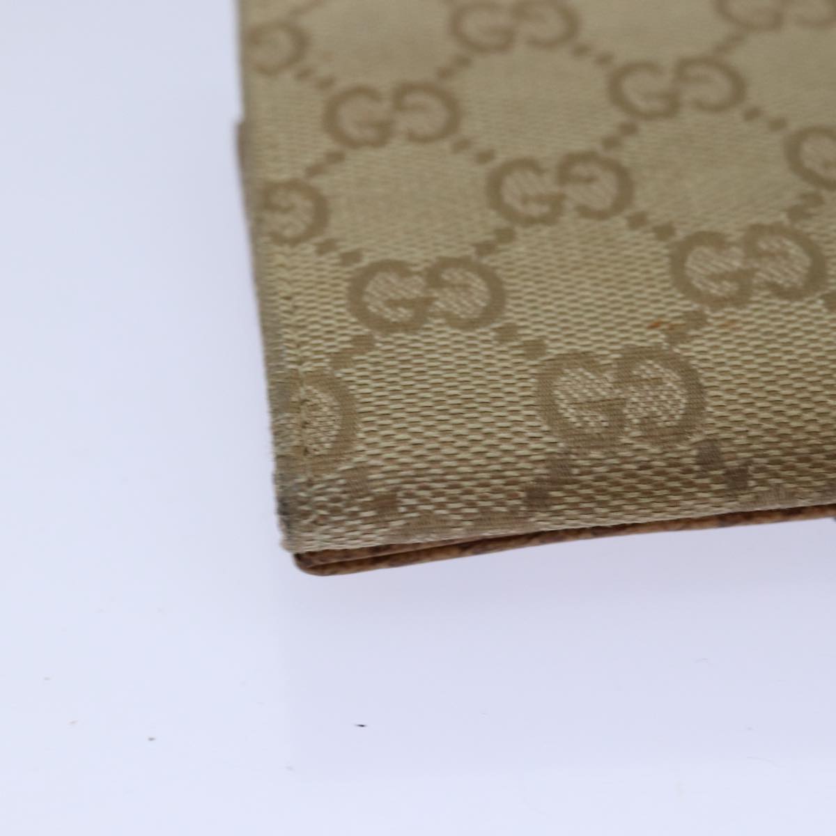 GUCCI GG Canvas Long Wallet Beige ar12451