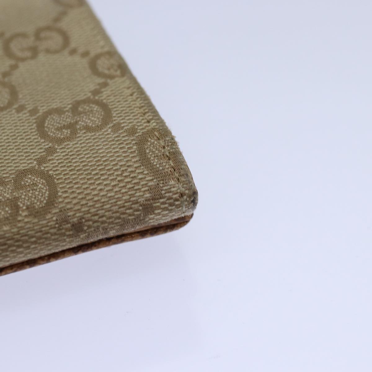 GUCCI GG Canvas Long Wallet Beige ar12451
