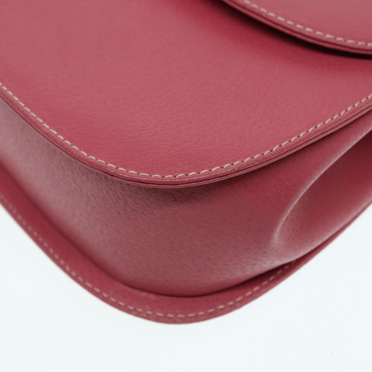 GUCCI Bamboo Hand Bag Leather Pink Gold 000 781 0244 ar12497A