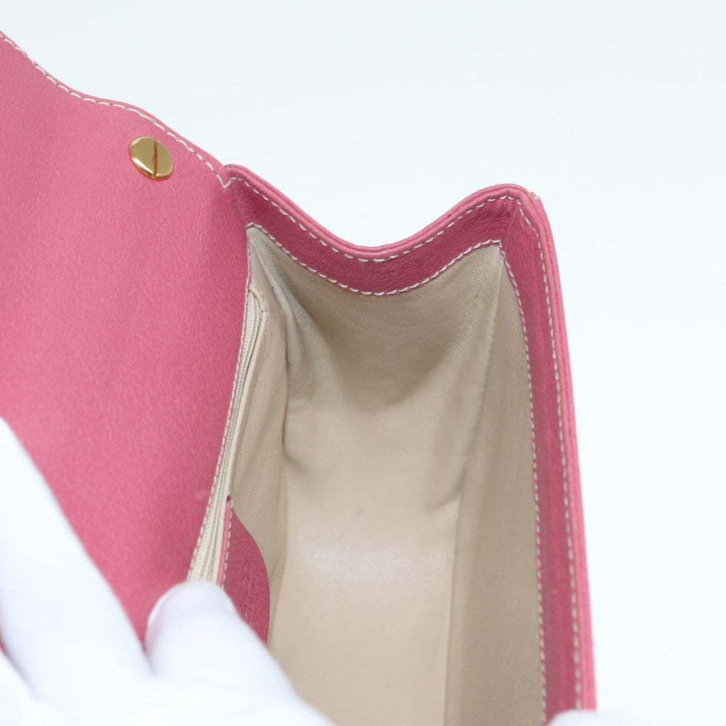 GUCCI Bamboo Hand Bag Leather Pink Gold 000 781 0244 ar12497A