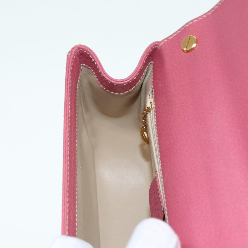 GUCCI Bamboo Hand Bag Leather Pink Gold 000 781 0244 ar12497A