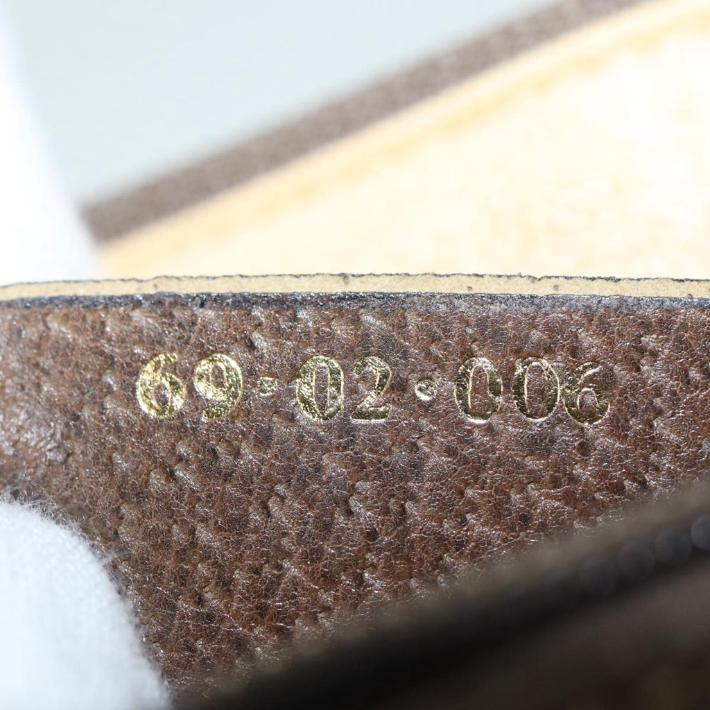 GUCCI GG Supreme Web Sherry Line Boston Bag PVC Beige 69 02 006 ar12526