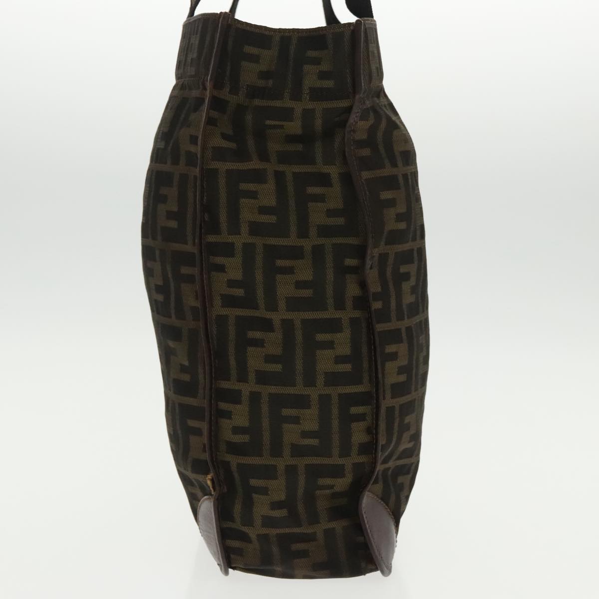FENDI Zucca Canvas Tote Bag Brown Black ar12642