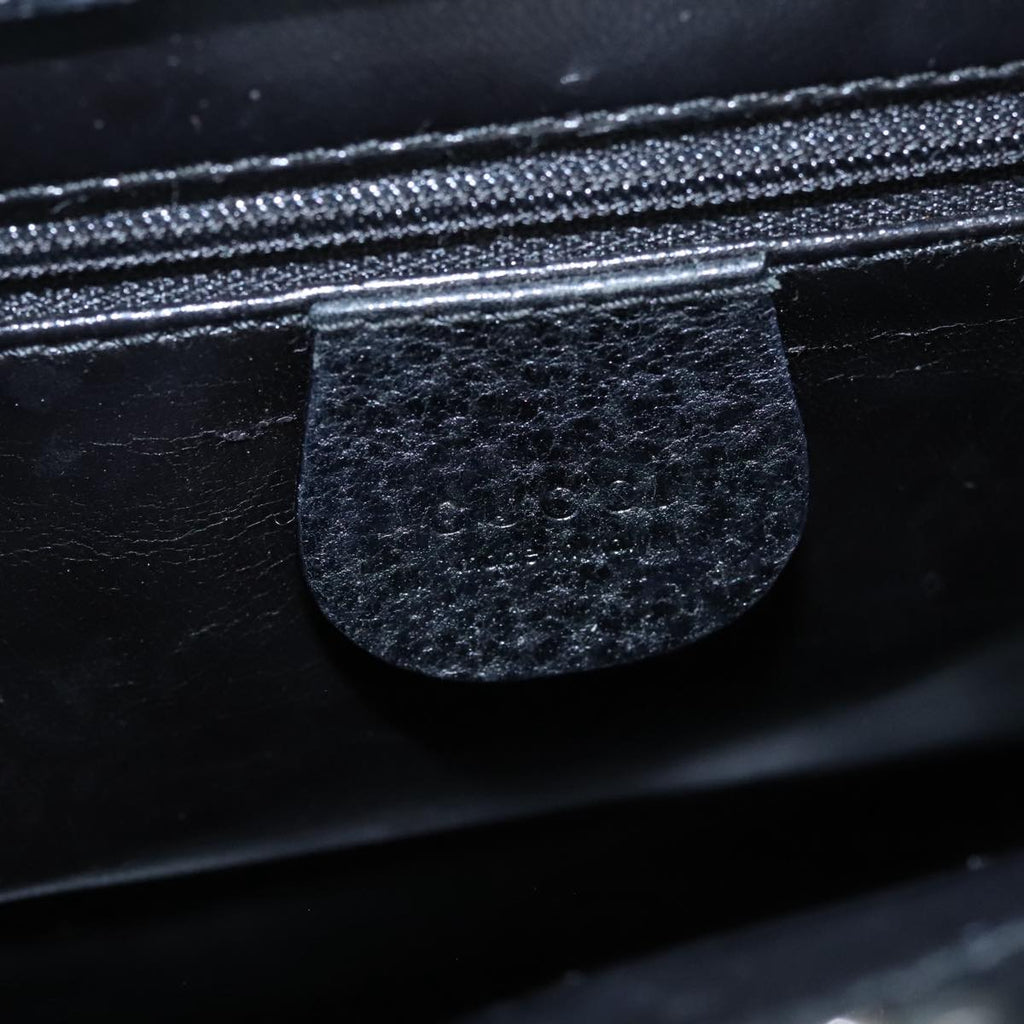 GUCCI Hand Bag Leather 2way Black 000 2058 0307 6 ar12725