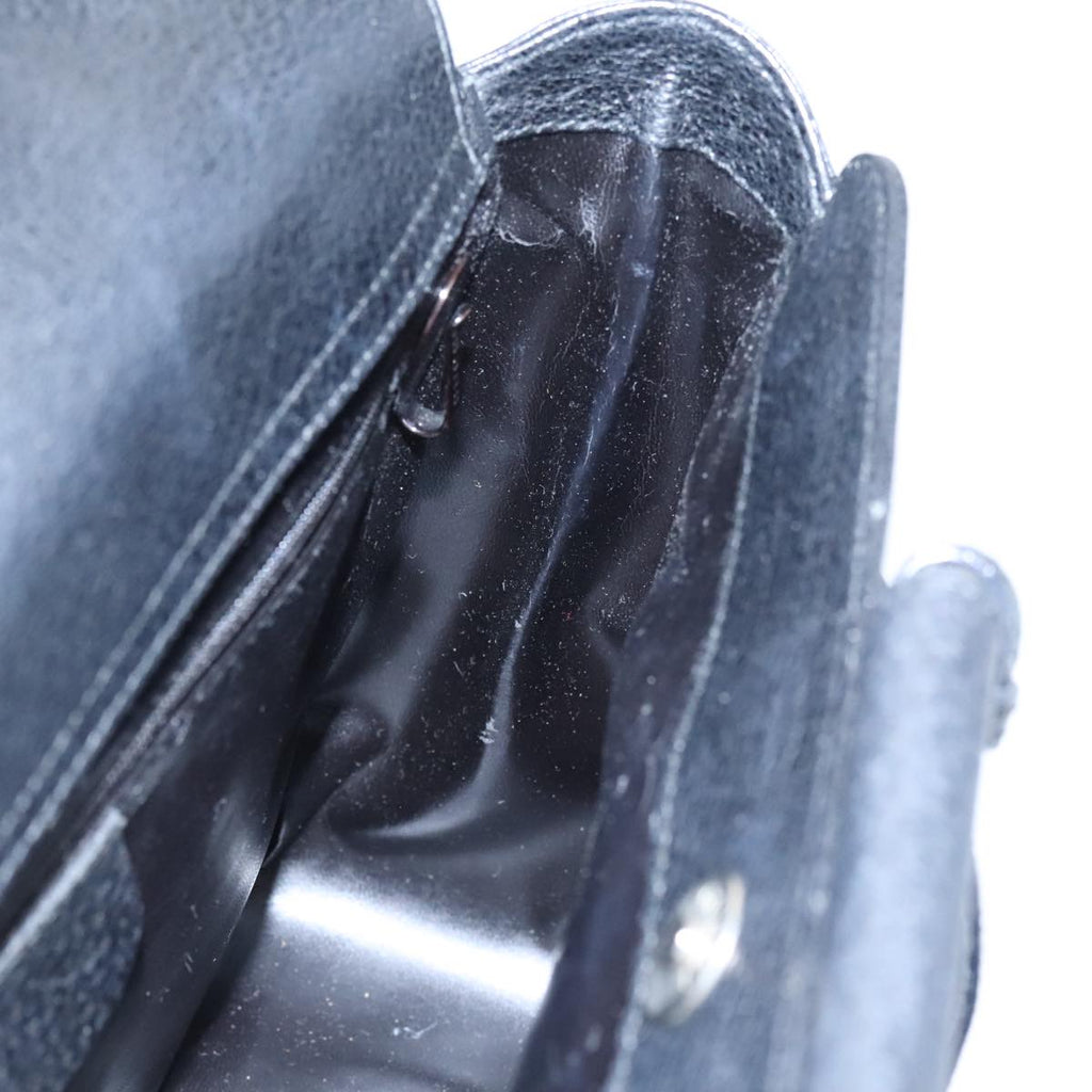 GUCCI Hand Bag Leather 2way Black 000 2058 0307 6 ar12725
