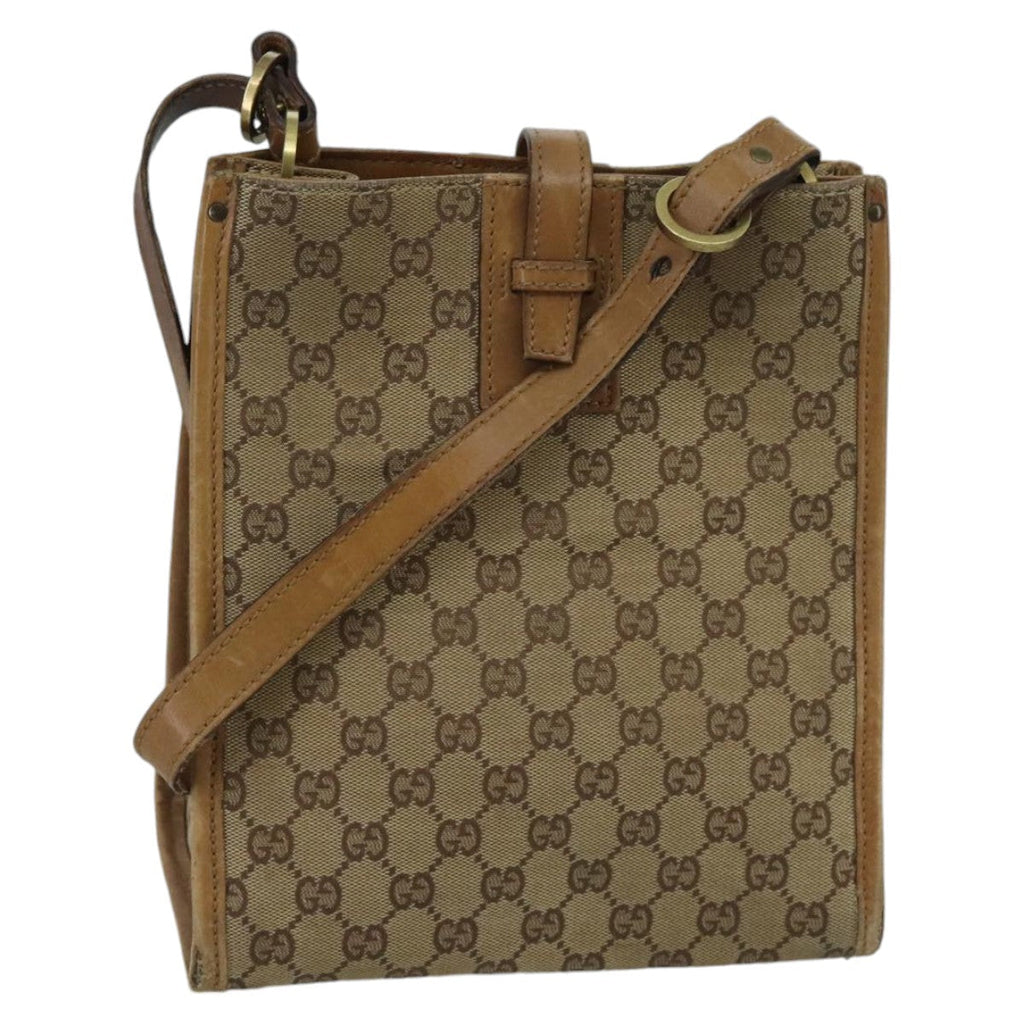GUCCI GG Canvas Tote Bag Beige ar12769
