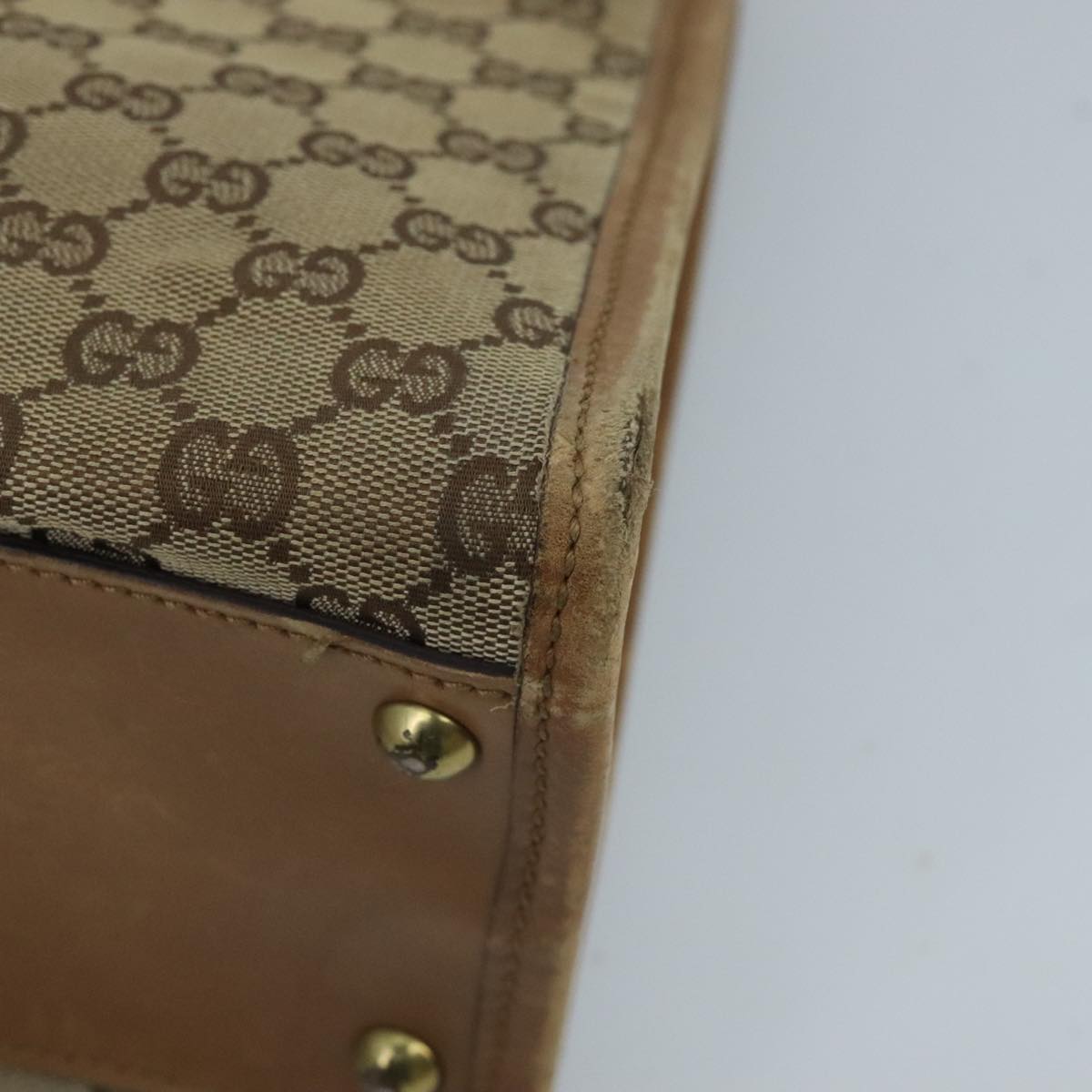 GUCCI GG Canvas Tote Bag Beige ar12769