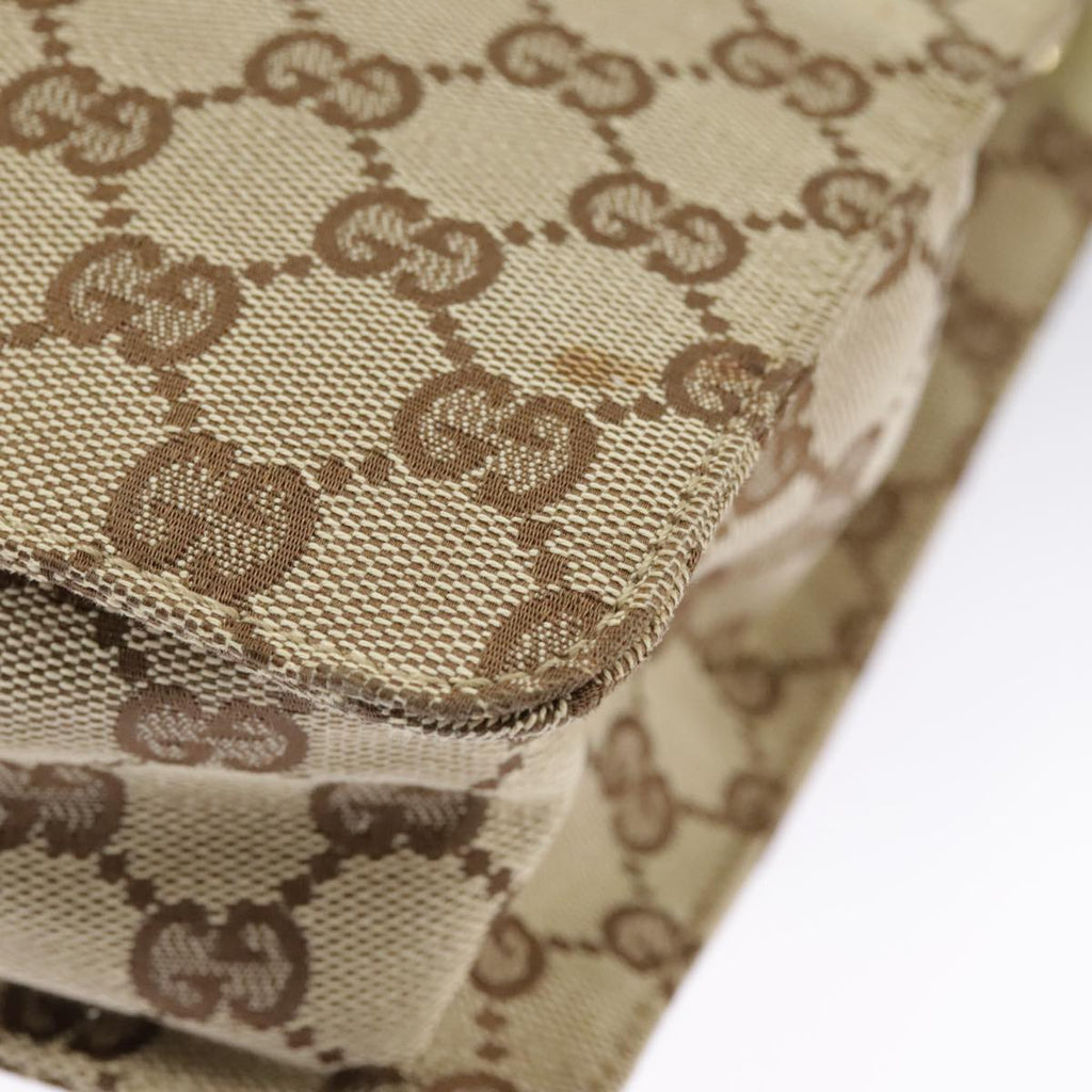 GUCCI GG Canvas Shoulder Bag Beige Cream Gold 120841 ar12809