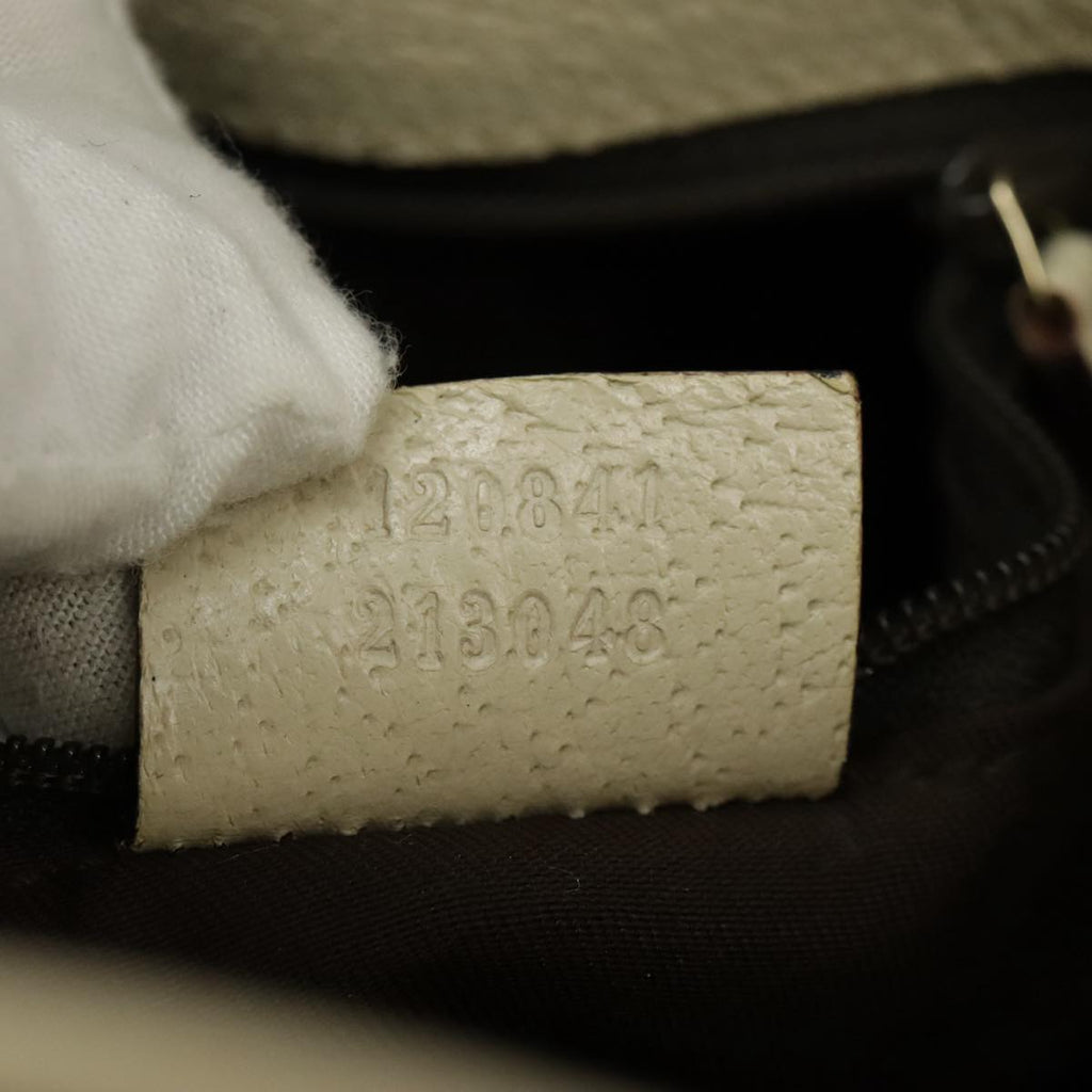 GUCCI GG Canvas Shoulder Bag Beige Cream Gold 120841 ar12809