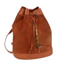 GUCCI Bamboo Backpack Suede Leather Orange ar12817