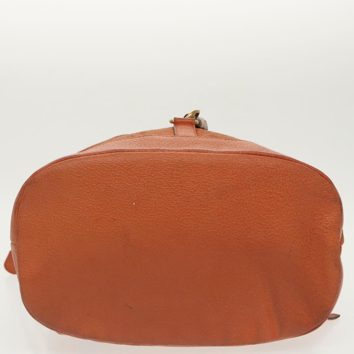 GUCCI Bamboo Backpack Suede Leather Orange ar12817