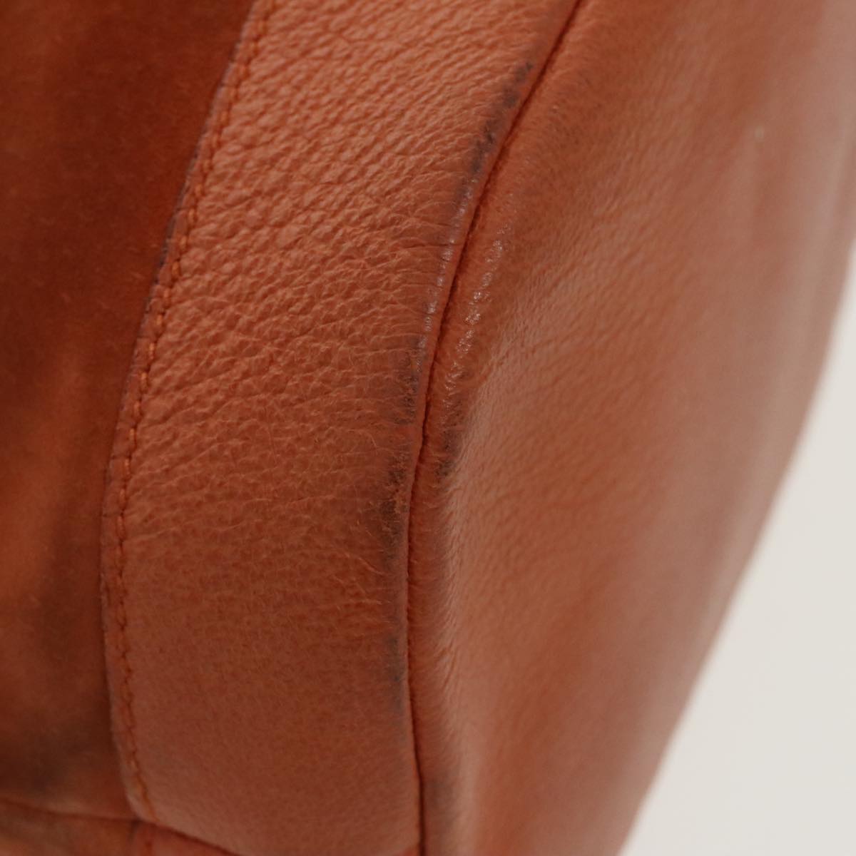 GUCCI Bamboo Backpack Suede Leather Orange ar12817