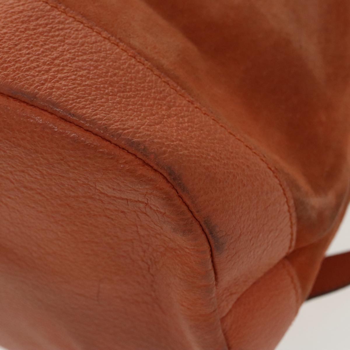 GUCCI Bamboo Backpack Suede Leather Orange ar12817