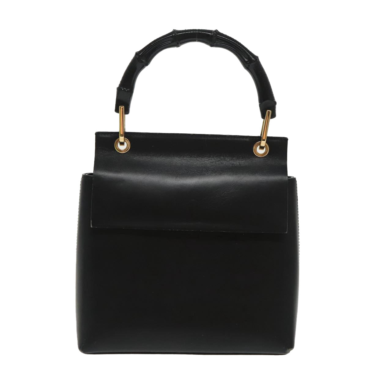 GUCCI Hand Bag Leather 2Set Black White ar12854