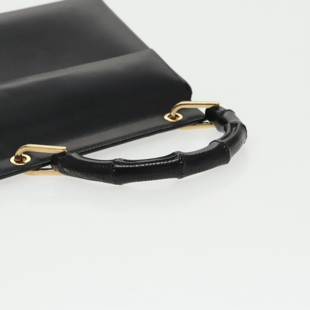 GUCCI Hand Bag Leather 2Set Black White ar12854