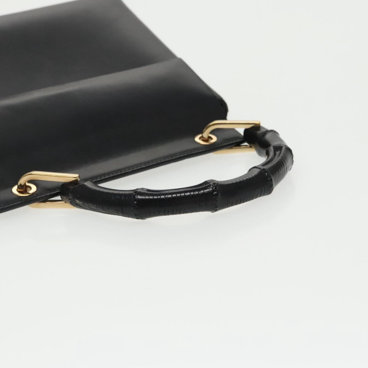 GUCCI Hand Bag Leather 2Set Black White ar12854