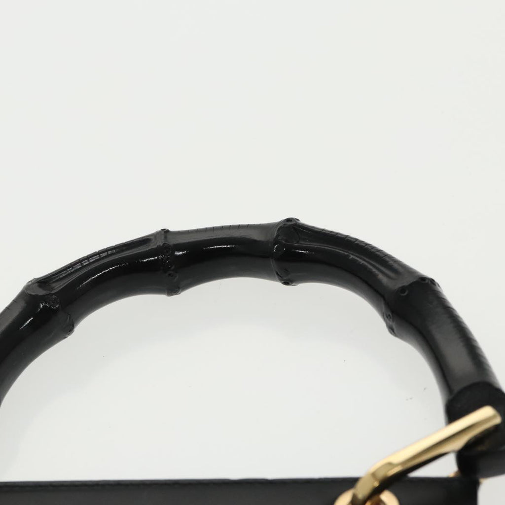 GUCCI Hand Bag Leather 2Set Black White ar12854