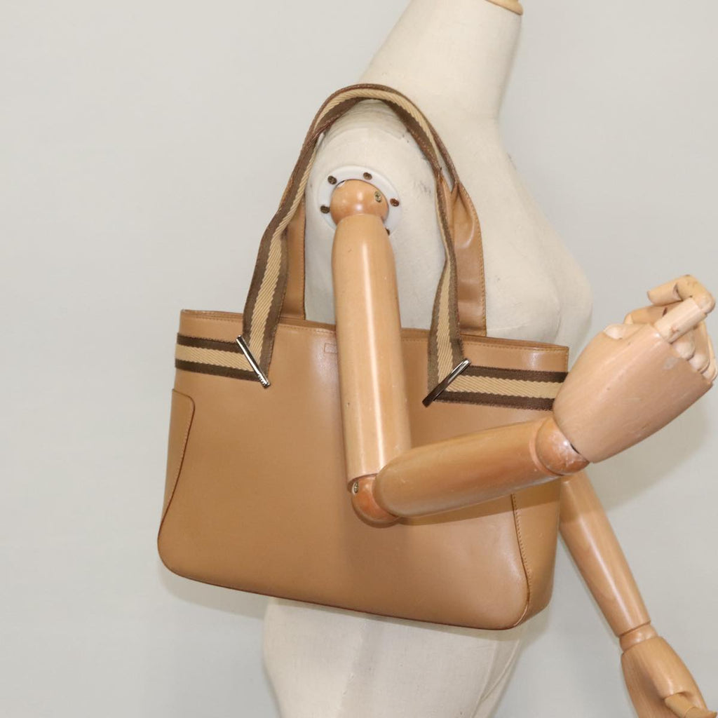 GUCCI Sherry Line Tote Bag Leather Brown 002 1135 ar12873