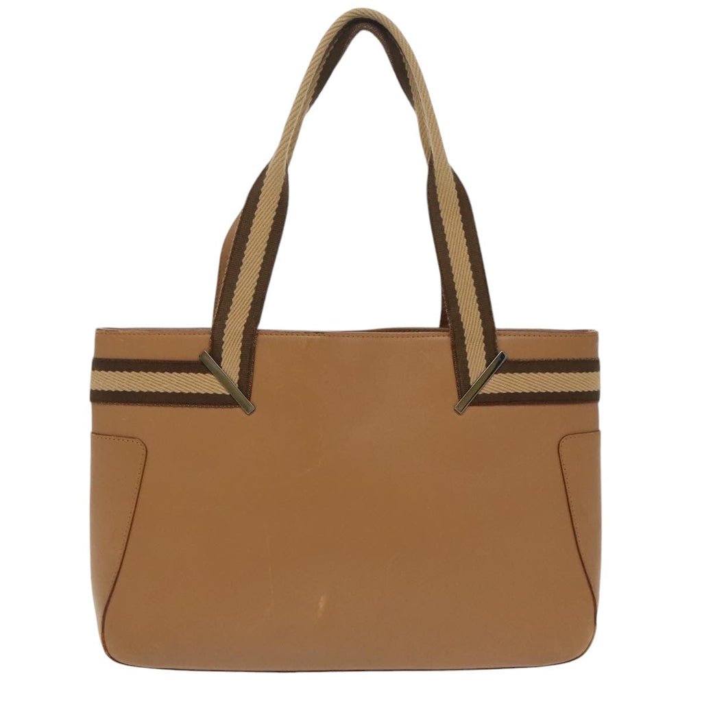 GUCCI Sherry Line Tote Bag Leather Brown 002 1135 ar12873
