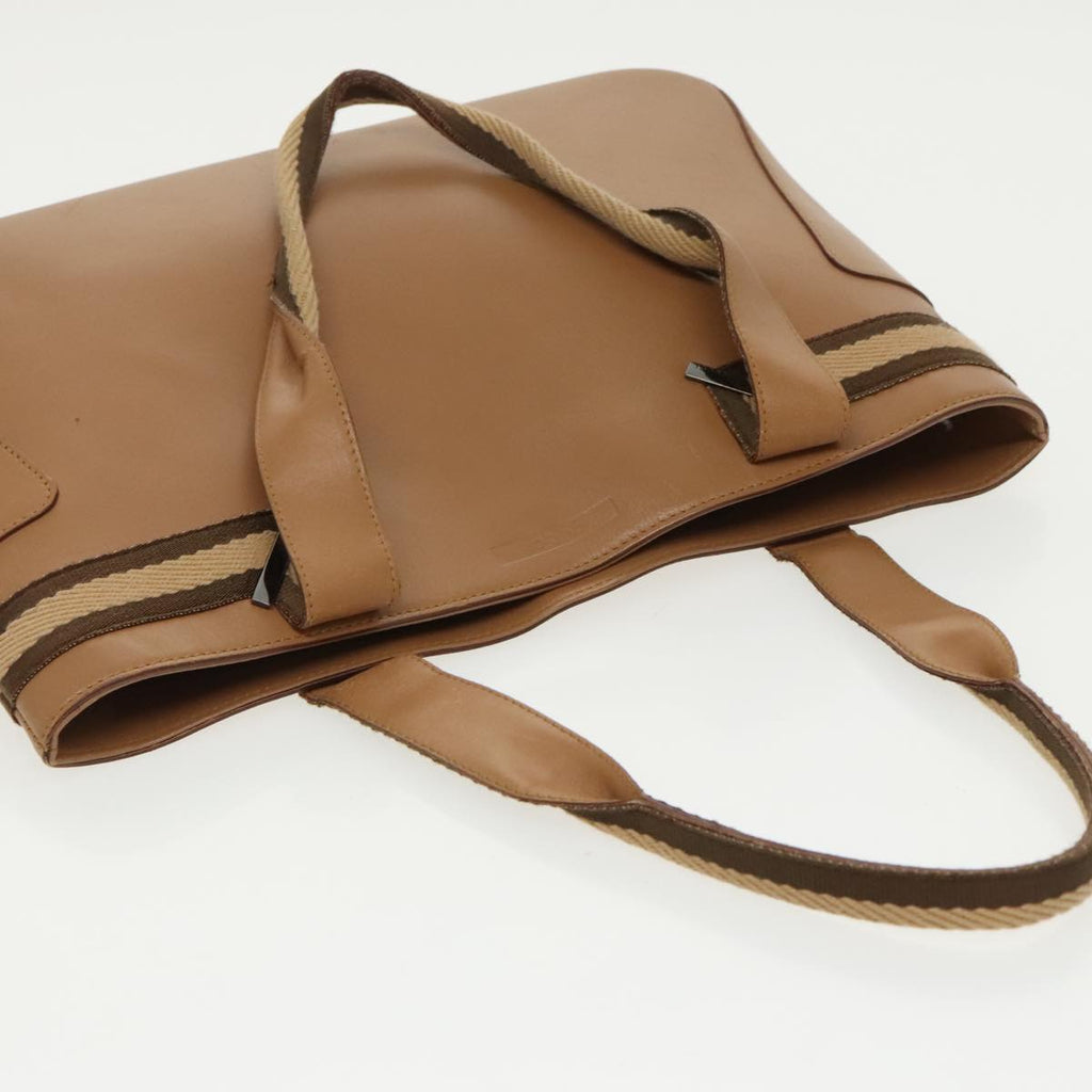 GUCCI Sherry Line Tote Bag Leather Brown 002 1135 ar12873