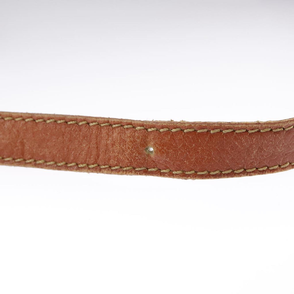 FENDI Pecan Canvas Shoulder Bag Brown Black ar12875
