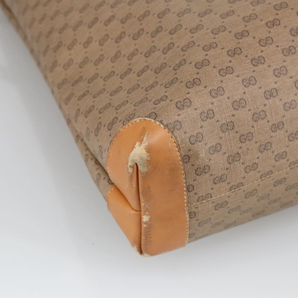 GUCCI Micro GG Supreme Web Sherry Line Tote Bag PVC Beige Red Green ar12946