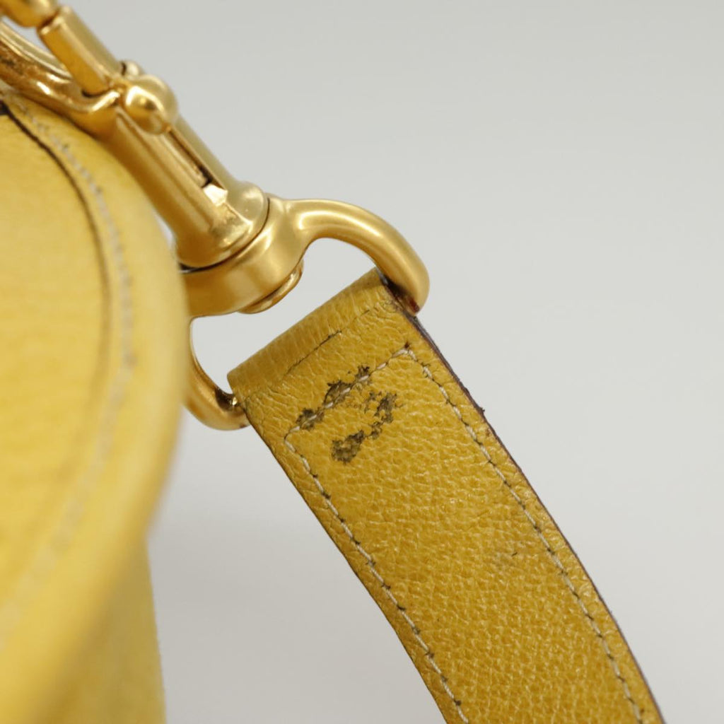 GUCCI Shoulder Bag Suede Leather Yellow Gold 003-2113-0034 ar12947