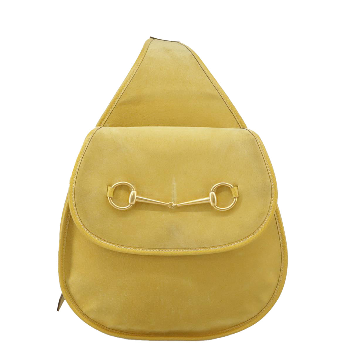 GUCCI Shoulder Bag Suede Leather Yellow Gold 003-2113-0034 ar12947