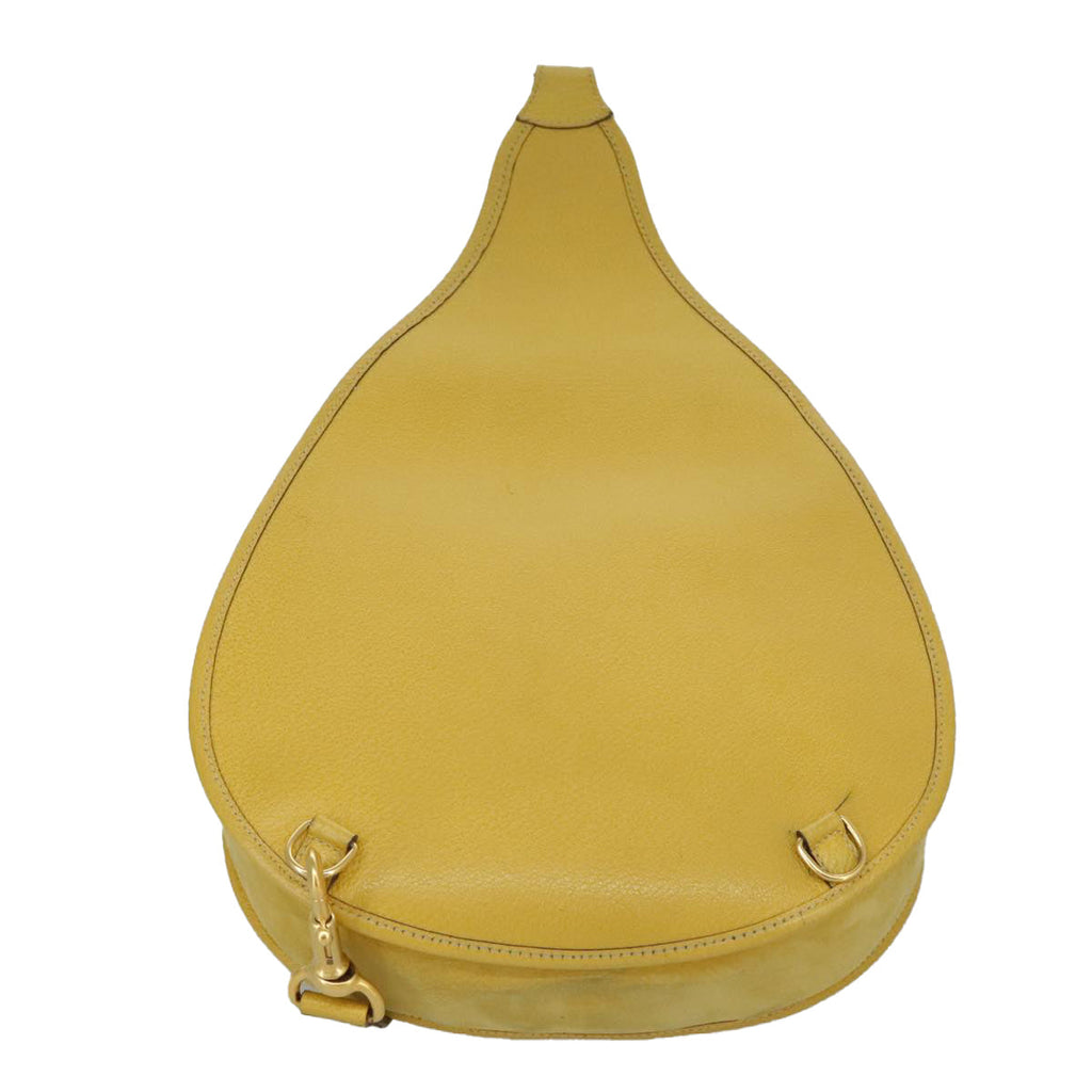 GUCCI Shoulder Bag Suede Leather Yellow Gold 003-2113-0034 ar12947